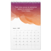 Calendrier Citations mensuelles de motivation du crépuscule m (Mar 2027)