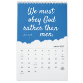 Calendrier Citations motivationnelles | Versets Bibliques 202 (Mar 2027)