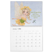 Calendrier Citations Postives illustrées d'aquarelle (Jan 2026)