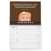 Calendrier Citations ridicules de Donald Trump (Feb 2026)