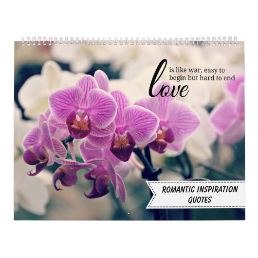 Calendrier Citations Romantiques Inspirationnelles (Protection)