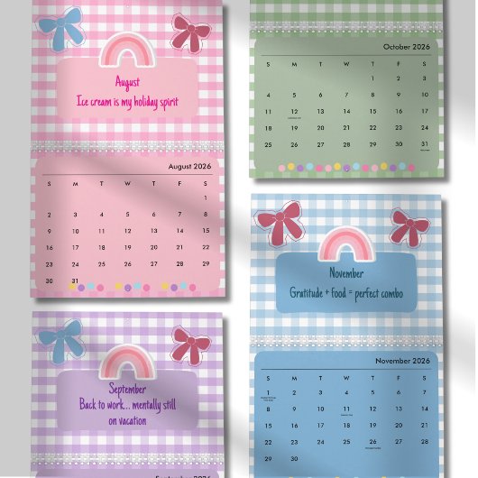 Calendrier Citations Ruban & Fleur Mignon 2026
