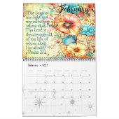 CALENDRIER CITE CHRÉTIENNE | BIBLE VERSE BOHO CHIC DESIGN (Feb 2027)