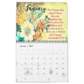 CALENDRIER CITE CHRÉTIENNE | BIBLE VERSE BOHO CHIC DESIGN (Jan 2027)
