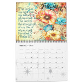 CALENDRIER CITE CHRÉTIENNE | BIBLE VERSE BOHO CHIC DESIGN (Feb 2026)