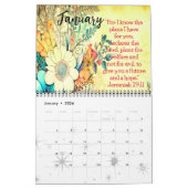 CALENDRIER CITE CHRÉTIENNE | BIBLE VERSE BOHO CHIC DESIGN (Jan 2026)