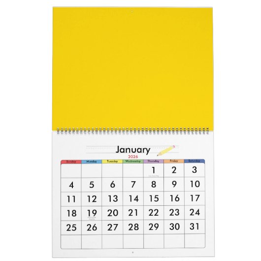 Calendrier Citron (Jan 2026)