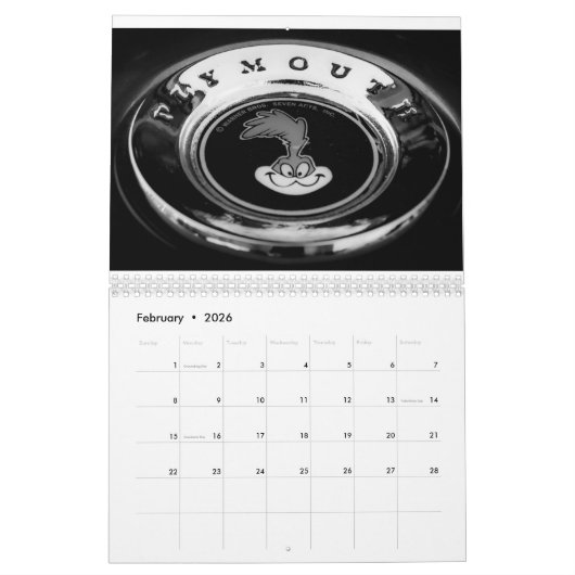 Calendrier Classic American Automobile Calendar (Feb 2026)