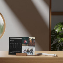 Calendrier Classique D'Eau Noire Et Blanche Noir N