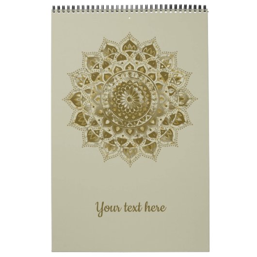 Calendrier Classique Mandala Inde Style 4 (Protection)