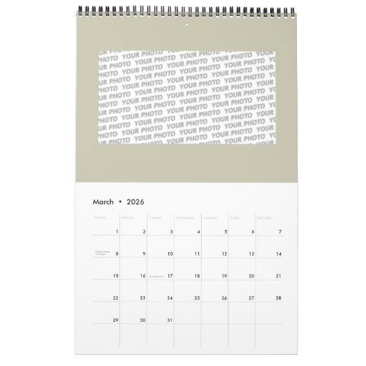 Calendrier Classique Mandala Inde Style 4 (Mar 2026)