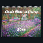 Calendrier Claude Monet à Giverny<br><div class="desc">Chefs d'oeuvre de Claude Monet à Giverny</div>