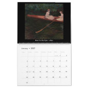Calendrier Claude Monet - Bateaux sur l'eau (Jan 2027)