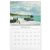 Calendrier Claude Monet Beau Art Pittoresque (Feb 2026)