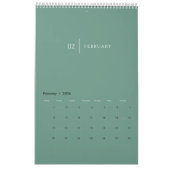 Calendrier Clean Elegant Layout (Feb 2026)