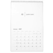 Calendrier Clean Elegant Layout (Jan 2027)