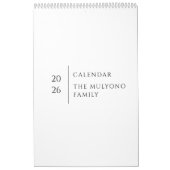 Calendrier Clean Elegant Layout (Protection)