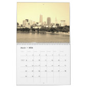Calendrier Cleveland Ohio Sepia Calendar (Mar 2026)