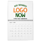 CALENDRIER CLIENT SIMPLE CONTEMPORAIN PROPRE BLANC MODE (Mar 2027)