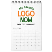CALENDRIER CLIENT SIMPLE CONTEMPORAIN PROPRE BLANC MODE (Jan 2027)