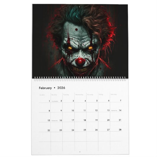 Calendrier  Clown (Feb 2026)