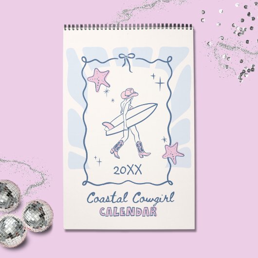 Calendrier Coastal Cowgirl Girly Planner