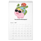 calendrier cochon (Jan 2027)