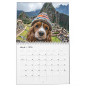 Calendrier Cocker Spaniel Selfie Tour - 2026 Travel Calendar (Mar 2026)