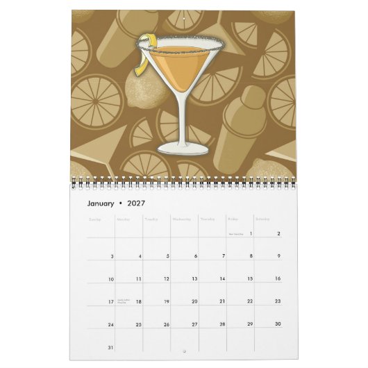 Calendrier Cocktail Sidecar (Jan 2027)
