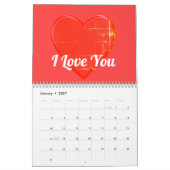 Calendrier coeur d'or (Jan 2027)