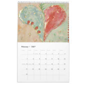 Calendrier Cœurs peints 2027 (Feb 2027)
