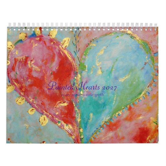 Calendrier Cœurs peints 2027 (Protection)
