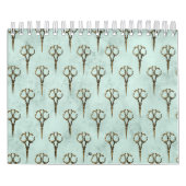 Calendrier Coiffeur-coiffeur Vintage à ciseaux dorés (Protection)