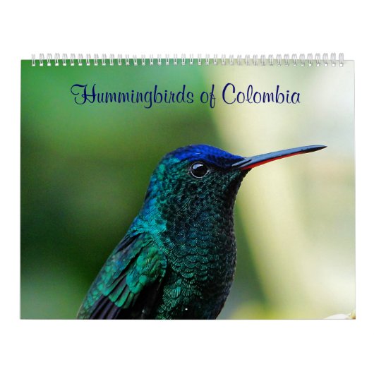 Calendrier Colibris de la Colombie (Protection)