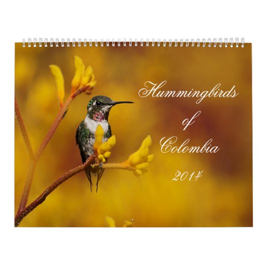 Calendrier Colibris de la Colombie (Protection)