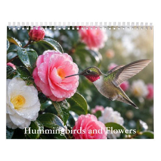 Calendrier Colibris et Fleurs (Protection)