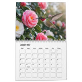 Calendrier Colibris et Fleurs (Jan 2027)