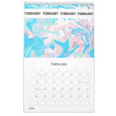 Calendrier Collage d'art liquide FLUID (Feb 2026)