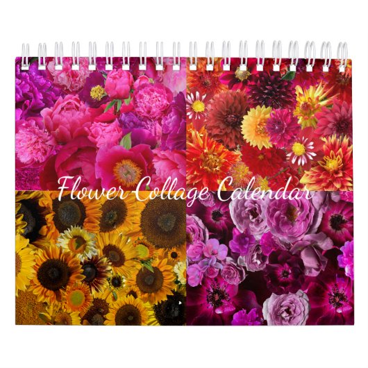 Calendrier Collage de fleurs (Protection)