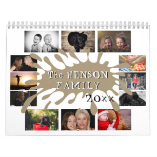 Calendrier Collage de photos de famille 2026