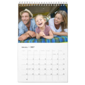 Calendrier Collage de photos de famille Amour Script 2027 (Jan 2027)
