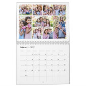 Calendrier Collage de photos de grands-parents simple (Feb 2027)