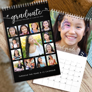 Calendrier Collage de photos de remise de diplômes pour élève