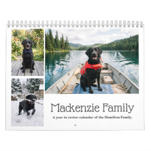 Calendrier Collage de photos personnalisé mois par mois