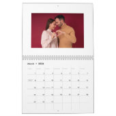 Calendrier Collage photo Couple Saint Valentin (Mar 2026)