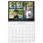 Calendrier Collage photo et couverture 2024 sur mesure (Jan 2027)
