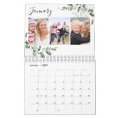 Calendrier Collage photo Eucalyptus (Jan 2027)