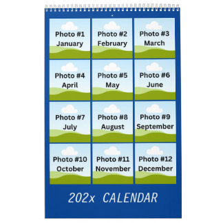 Calendrier Collage photo moderne simple minimaliste personnal