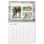 Calendrier Collage photo rustique en bois 36 images (Mar 2026)
