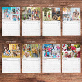 Calendrier Collage Photo Simple 2026 4 Par Mois